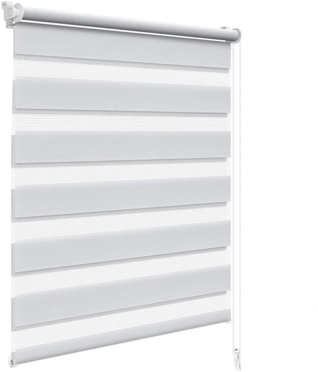 Bresht Rolgordijn - Rolgordijn zonder boren - Rolgordijnen - 3 standen - Vormvast - Makkelijk te reinigen - Wit - 80 x 220 cm