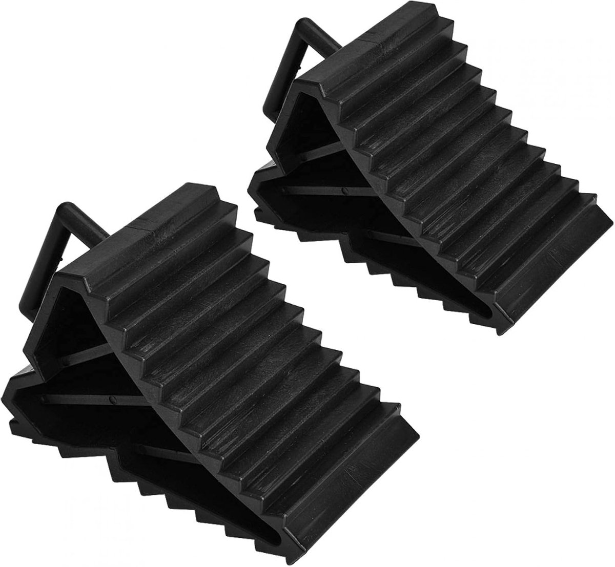 Wielblokken 2Pcs - Antislip Blok - Hoogwaardige kunststof - Voorkomt beweging voertuig - ShopVlot