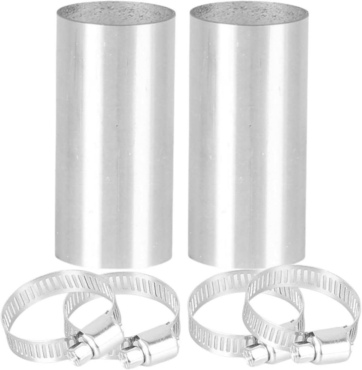 Afvoergasslang 24 mm - RVS verlengbuis - Geluidsreductie - Voor dieselkachels - ShopVlot