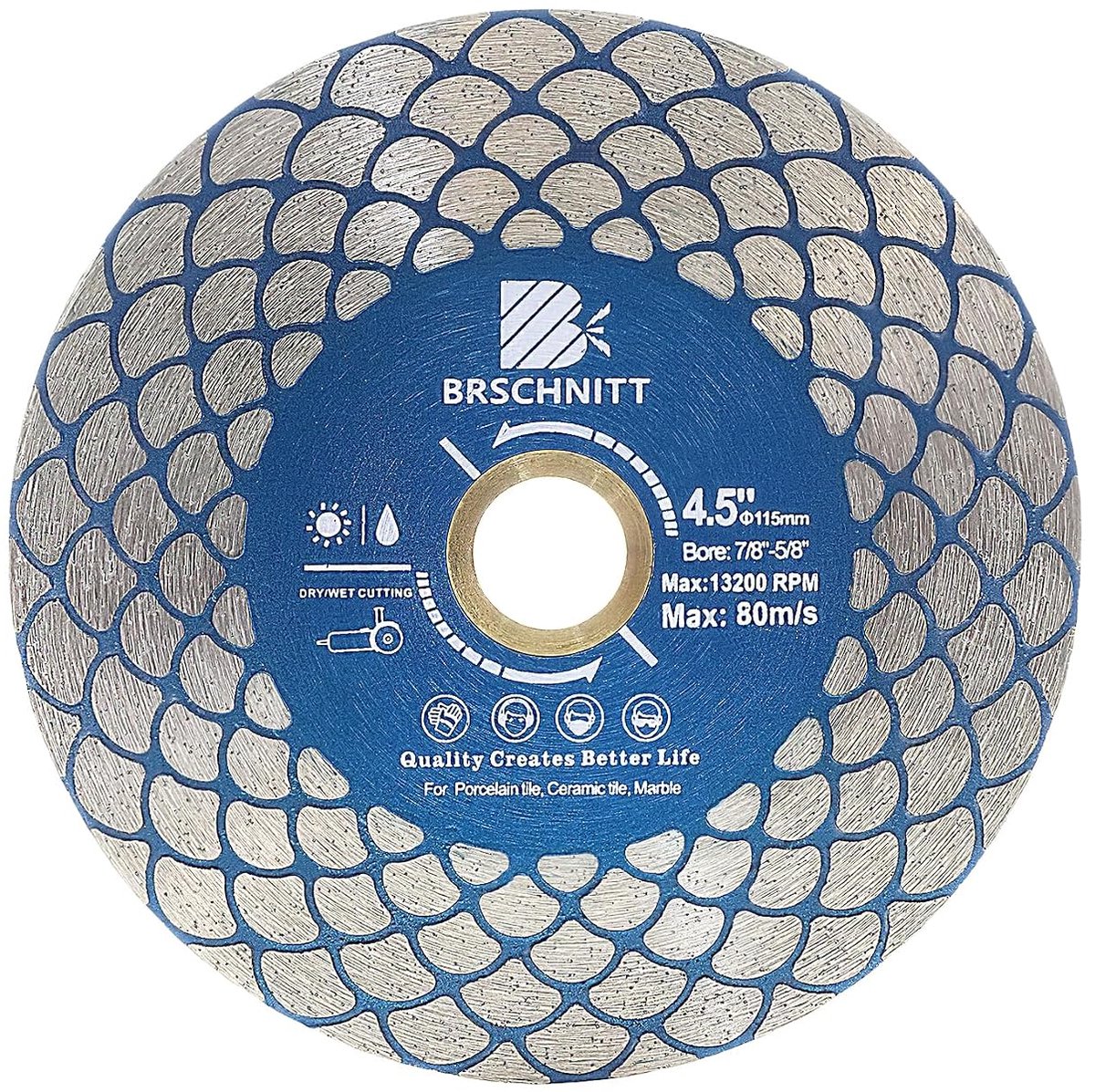 Diamantzaagblad Tegelsnijdisk 115mm - dubbelzijdig 25mm diamant - snel snijden van keramiek - ShopVlot