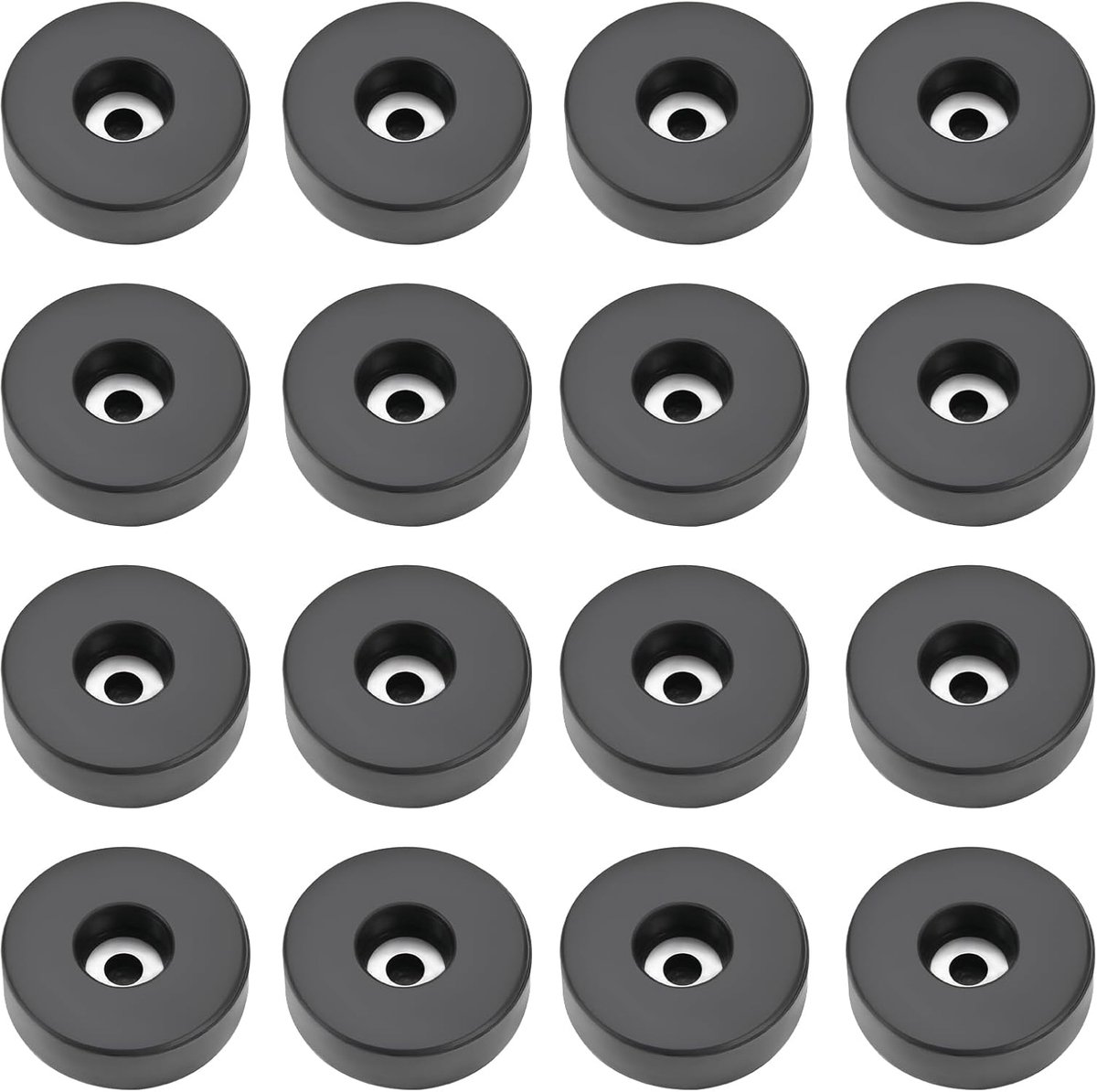 Rubber voetjes 38x11.5mm - ronde rubberen voetpads - verbeterde stabiliteit - geluiddemping voor meubels - ShopVlot
