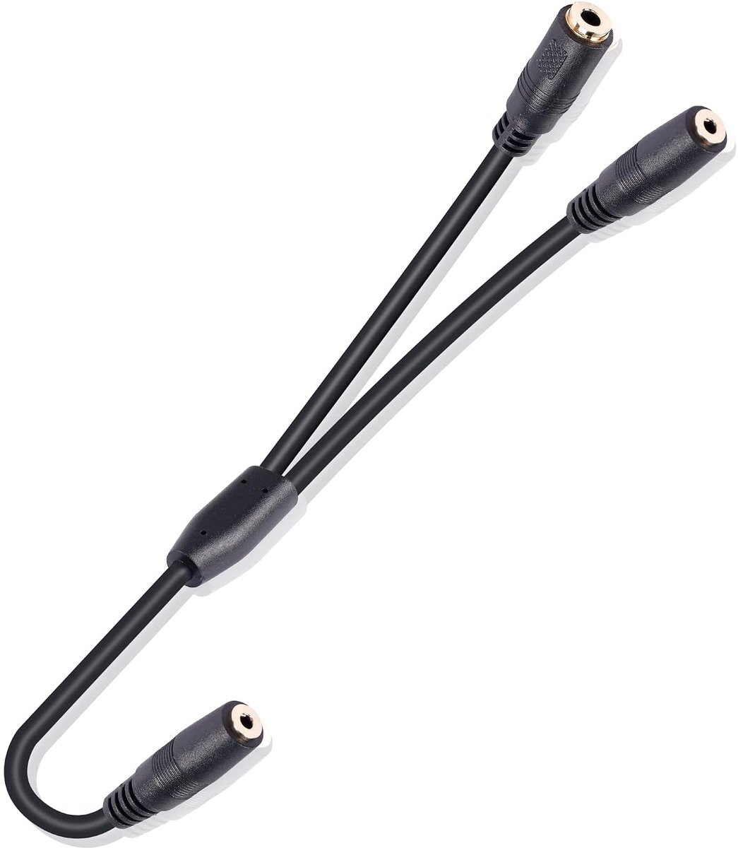 GINTOOYUN 4-level 2.5mm jack to 2.5mm jack + 3.5mm jack audio cable for headphones, mobile phones, speakers, laptops - ShopVlot