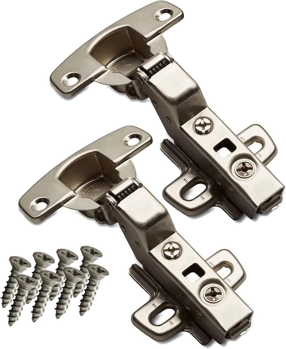 Hettich 110° binnen scharnier - 2 stuks - met soft-close - voor deur van 15-24 mm - ShopVlot