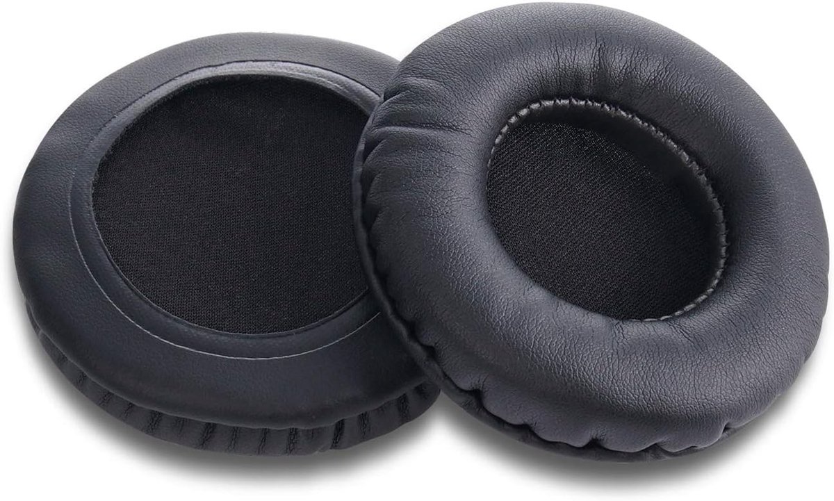 Oorkussens 70mm - vervangende ronde kussens - premium eiwitleer - ultiem comfort - ShopVlot