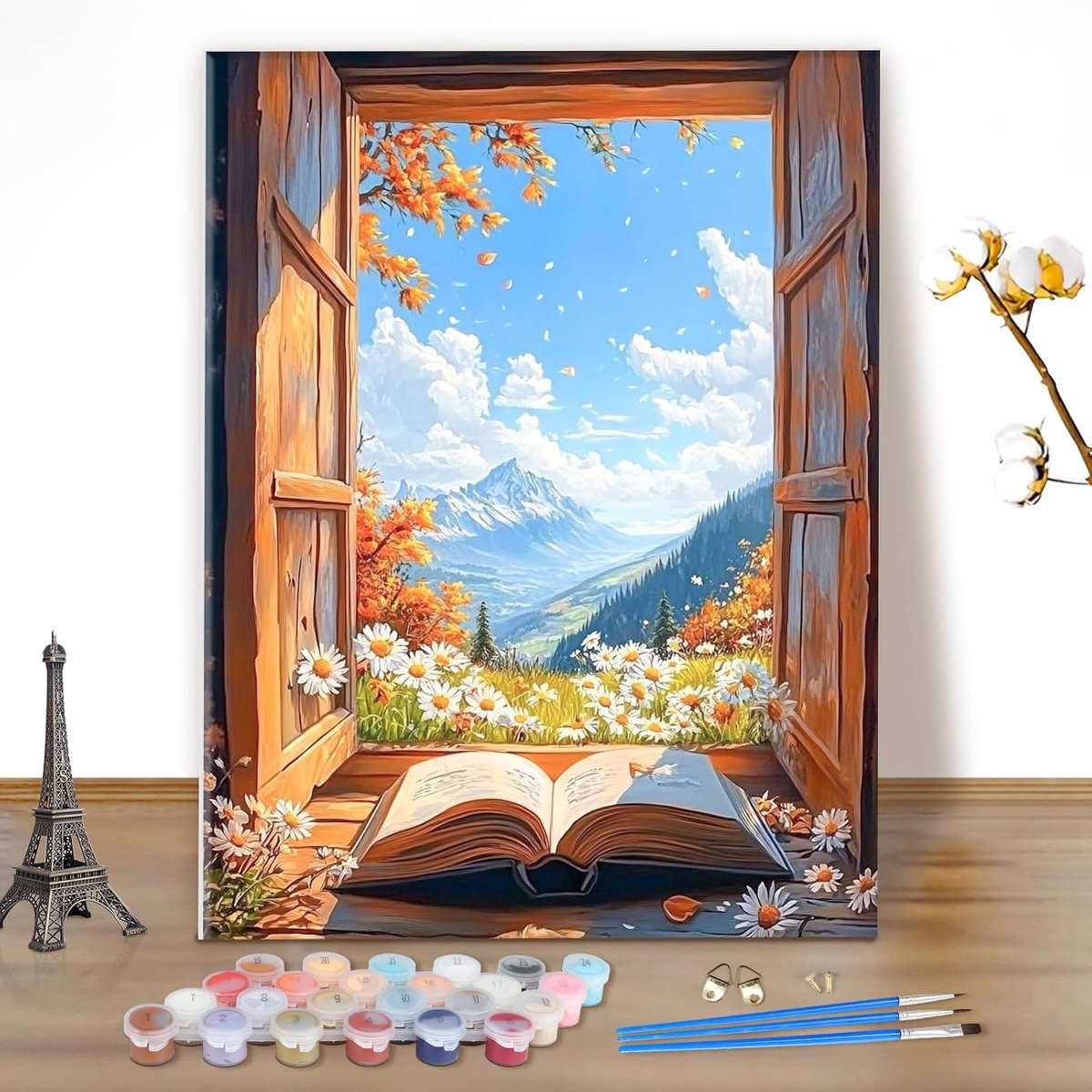 Schilderen op nummer voor volwassenen - Olieverf schilderkit - Inclusief canvas en verf - Creatieve ontspanning - ShopVlot