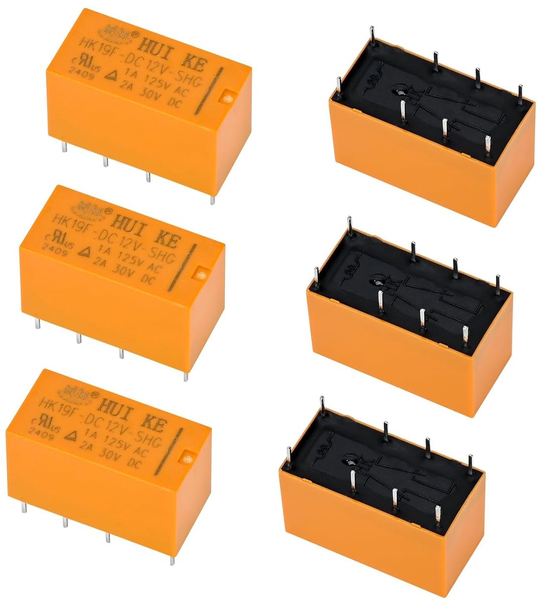 Power relais DC 12V 8-polig - CAHK19F-8P-12V - betrouwbare prestaties - ideaal voor diverse toepassingen - ShopVlot