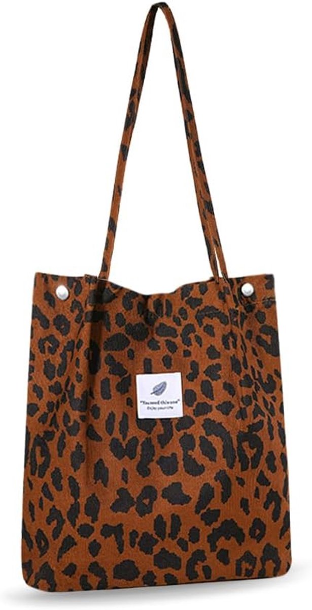 Schoudertas - Ribbelvelvet - Ruim - Ideaal voor winkelen - ShopVlot