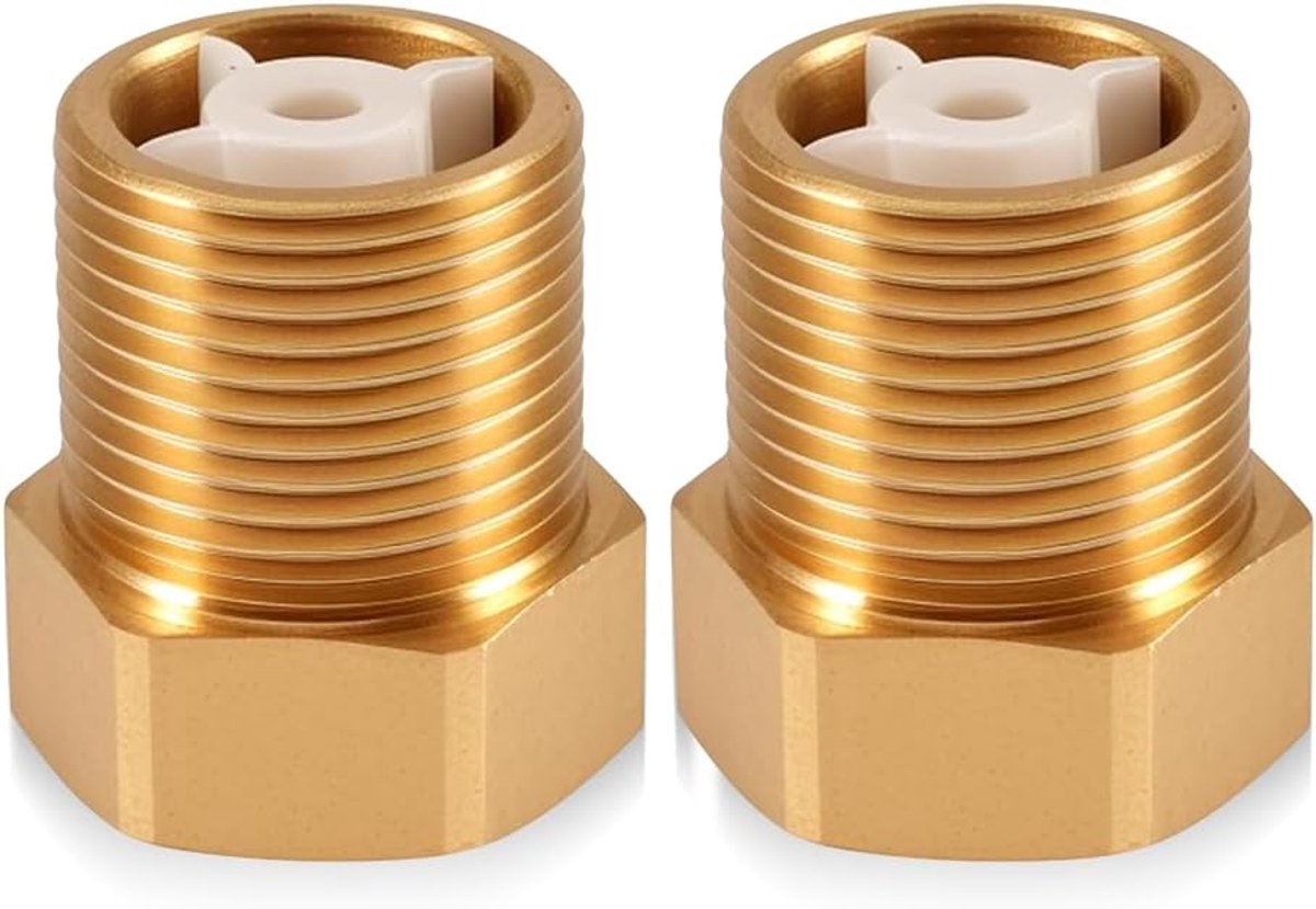 Kogelklep 3/4 inch - Messing - Draadverbinding - Geschikt voor waterverwarmers - ShopVlot