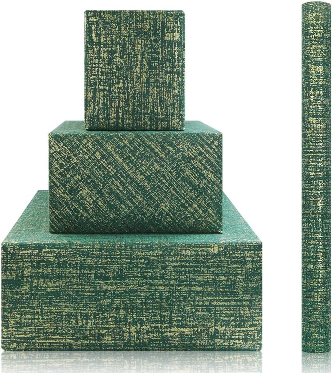 inpakpapierrol 43 x 300 cm - groenblauw - luxe uitstraling - perfect voor cadeauverpakking - ShopVlot