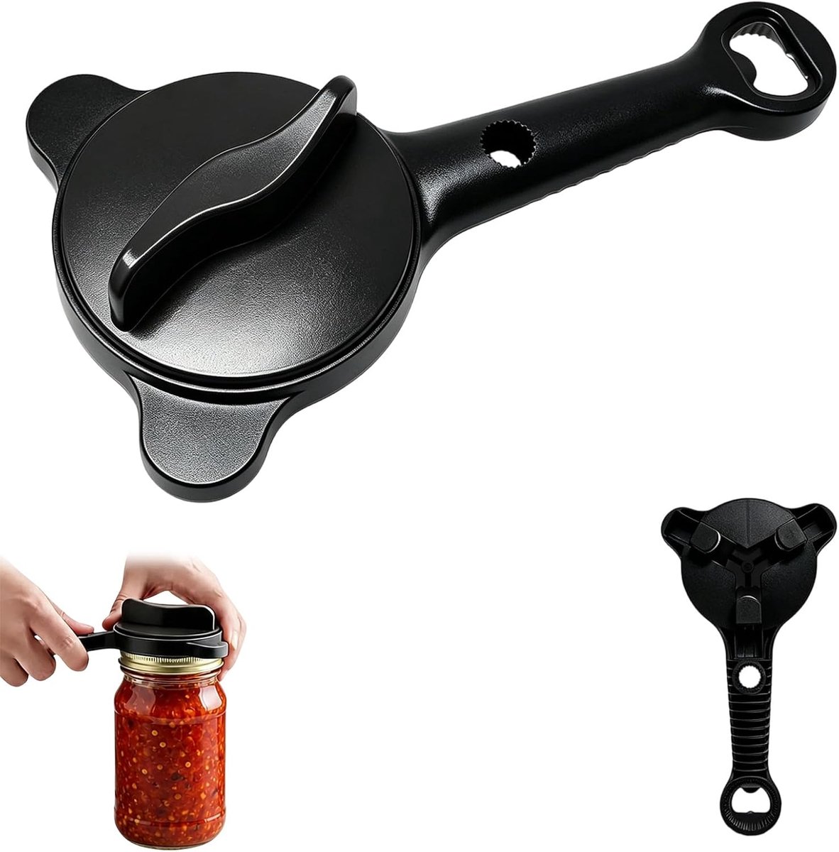 dekselopener 4-in-1 - verstelbaar 2,5-9 cm - robuust kunststof en metaal - gemakkelijk openen voor senioren - ShopVlot