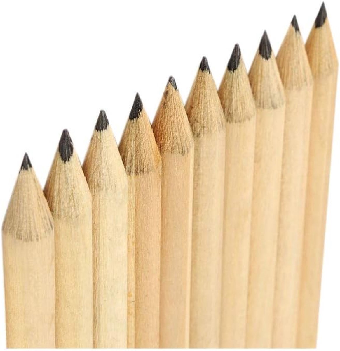 Set van 400 minipotloodjes 10 cm - met gum - in doosje - ideaal voor creatief tekenen - ShopVlot