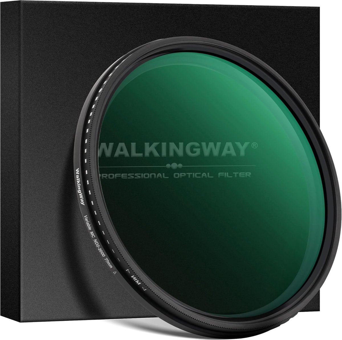 Walking Way Variabele ND-filter, 77 mm, ND2-2000, neutrale dichtheidsfilter voor DSLR-camera's met nano-coating - ShopVlot