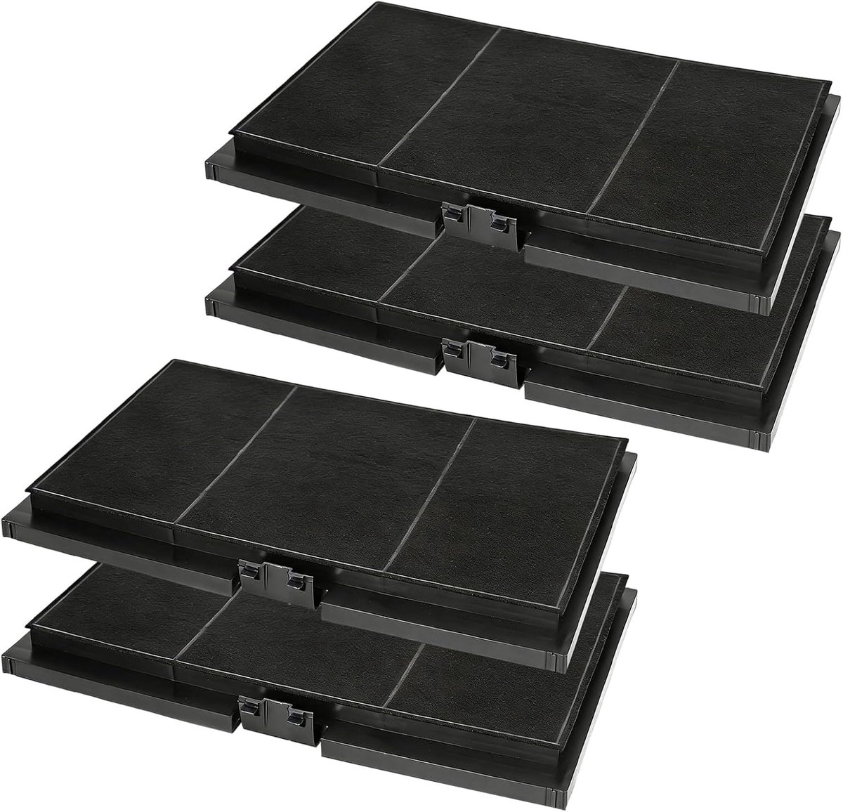 4 actieve koolstoffilters afzuigkappen filter voor Bosch DSZ4551 - ShopVlot