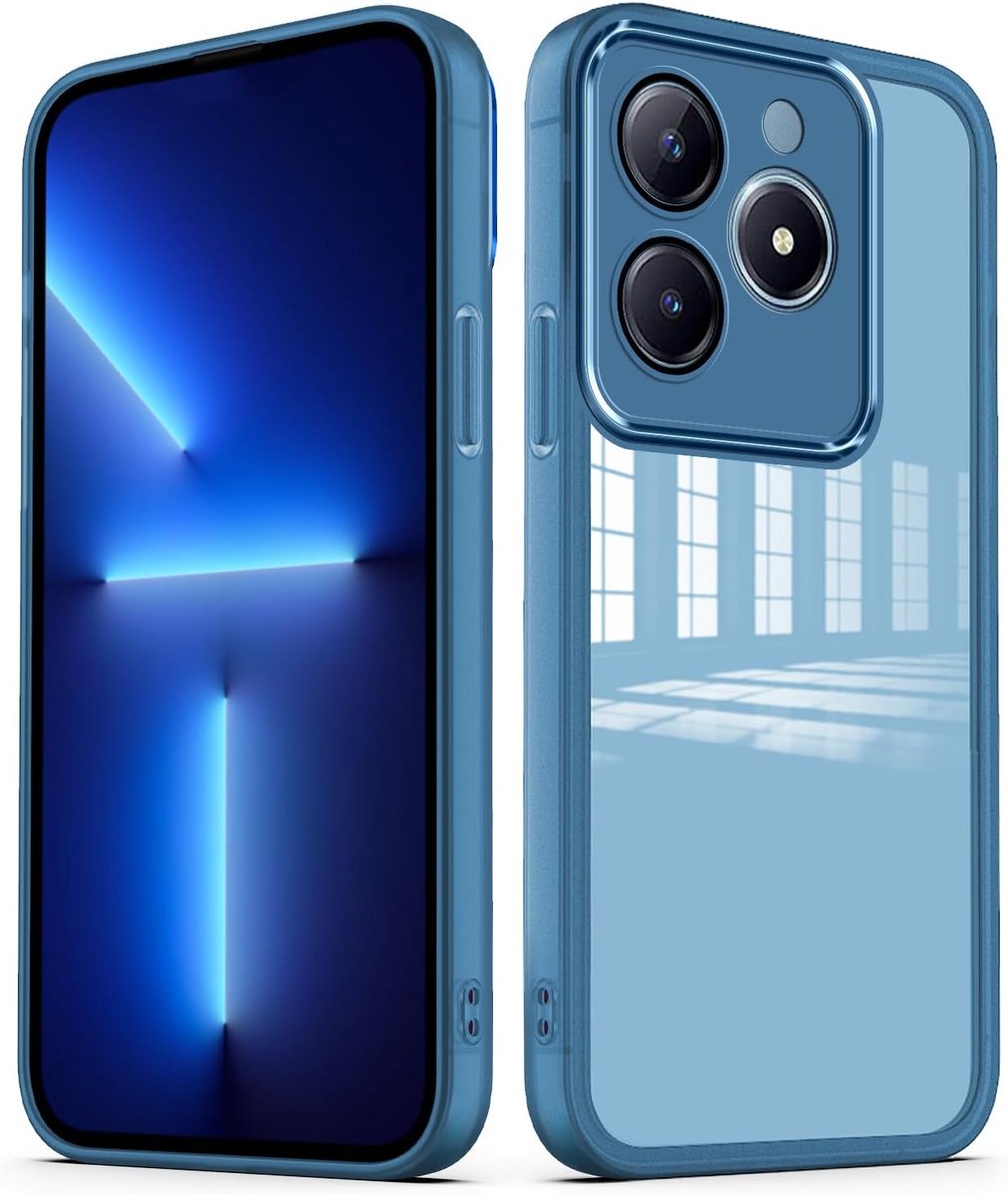 YUXING Transparent Case for Realme C63/Realme C61 with Camera Lens Protector Soft Ultra Thin Slim Shockproof Back - ShopVlot