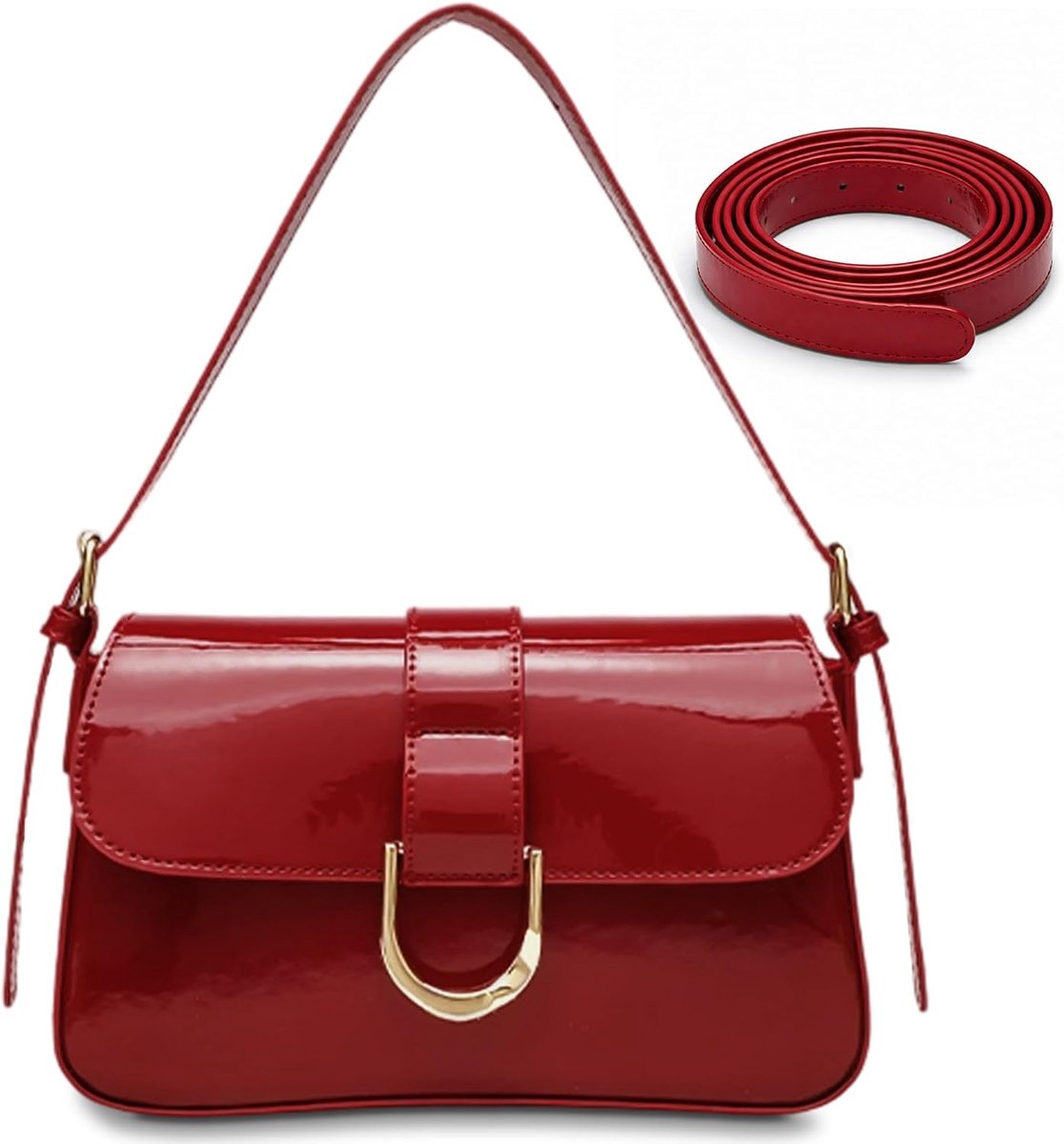 Handtas dames small - PU leren schoudertas - vintage stijl - ideaal voor dagelijks gebruik - ShopVlot