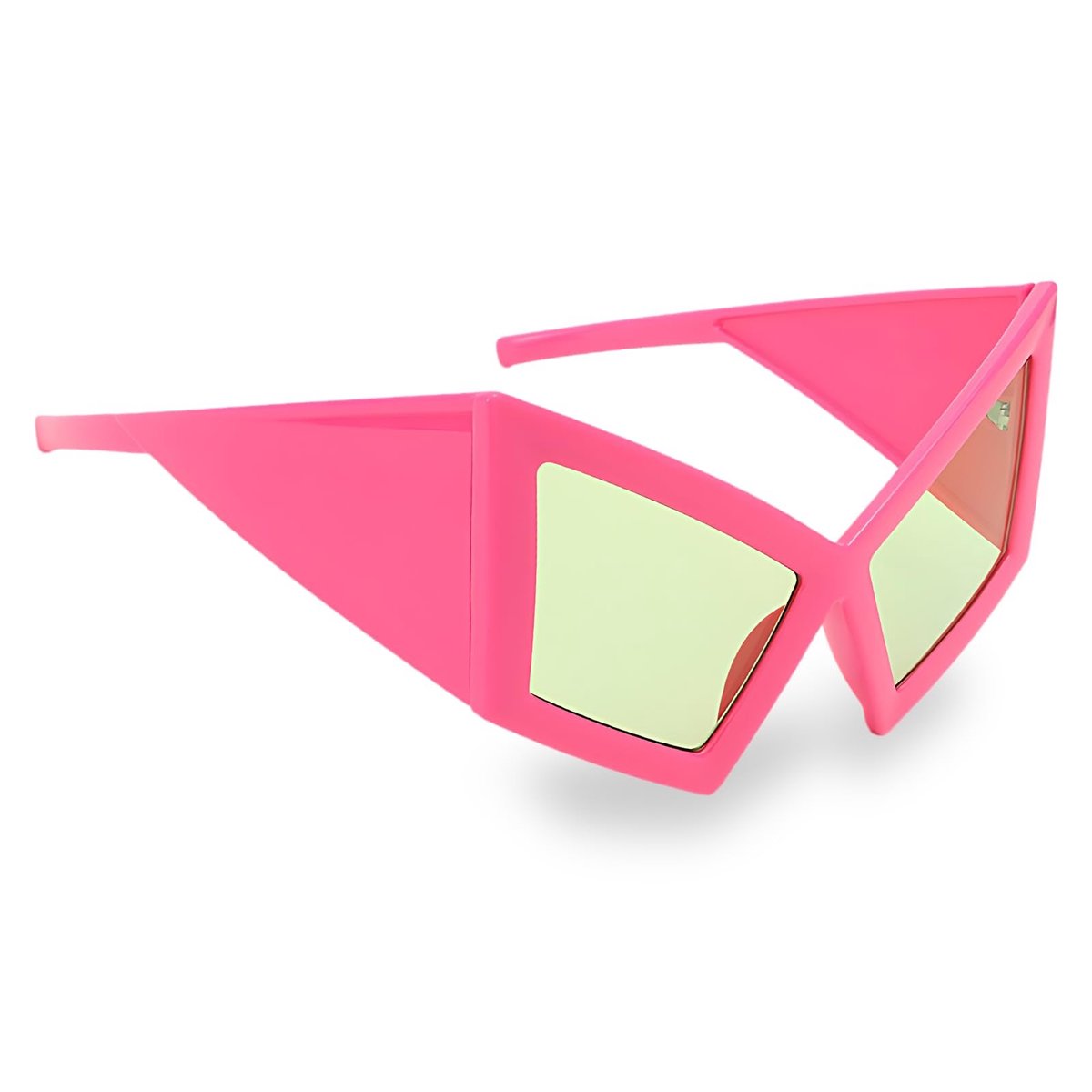 Solidchoice - Retro Zonnebrillen voor Volwassenen, Oversized Roze