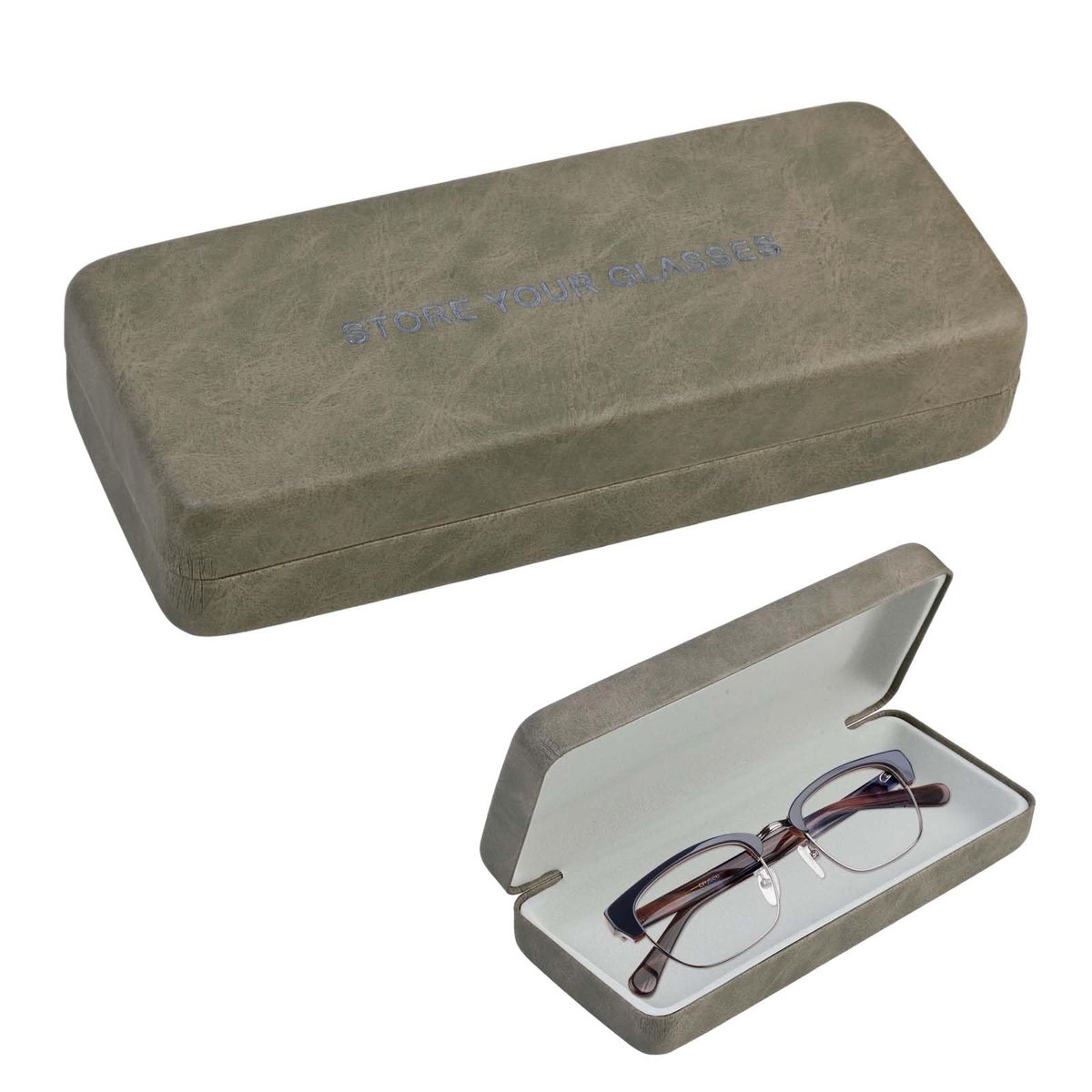 Solidchoice - Stijlvol Hardcase Brillenetui van PU Leer