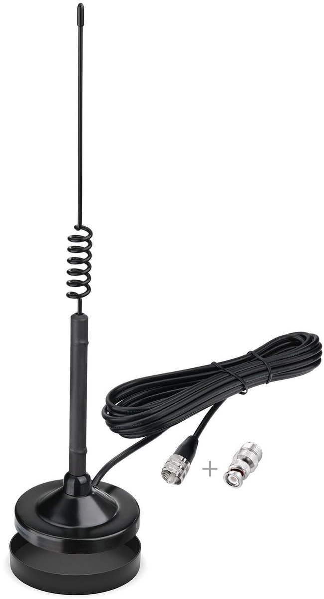 Solidchoice - CB Radio Antenne met Magnetische Basis en Coaxiale Kabel