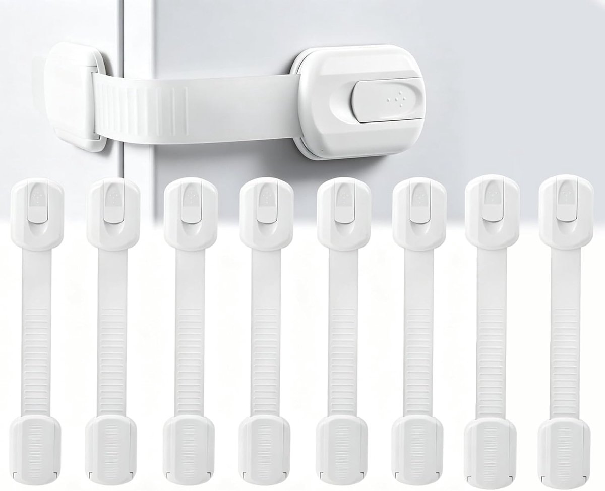 8 stuks kastbeveiliging baby - kinderbeveiliging als ladebeveiliging baby, kinderbeveiliging deur en deurbeveiliging - ShopVlot