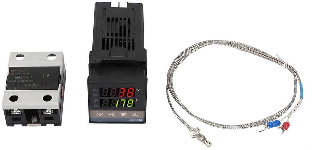 PID temperatuurcontroller 0~1300°C - Digitale LED regeling - Inclusief K-thermoelement - ShopVlot