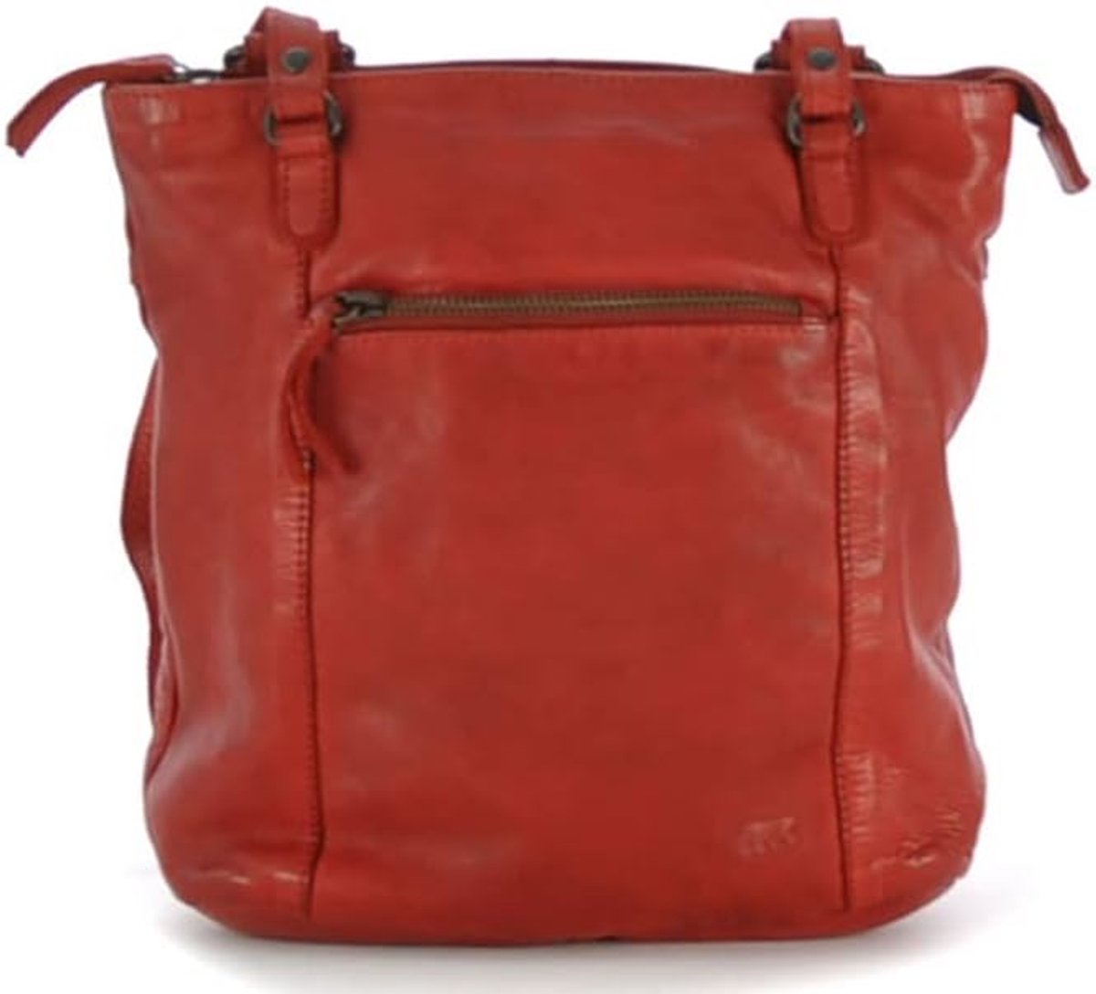 Shopper/Backpack Sandy Red - Gemaakt van leer - Ruime opbergruimte - Ideaal voor dagelijks gebruik - ShopVlot