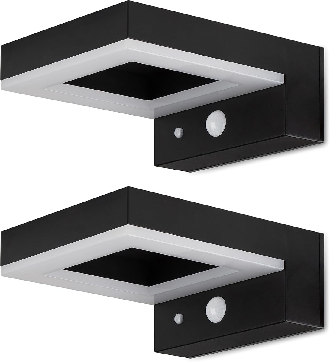 Solar LED buitenlamp met bewegingssensor - 600 lumen - IP44 waterdicht - 3 lichtstanden voor veiligheid - ShopVlot