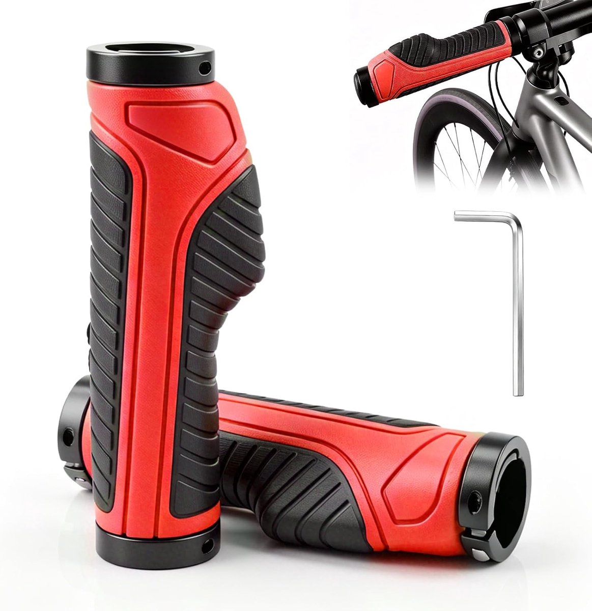 Fietsgrepen, ergonomische stuurgrepen, fietsstuurgrepen, handgrepen voor fiets - ShopVlot