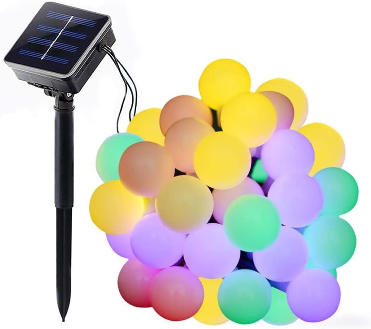 Garden lighting Bulbs Fairy lights - 5 Meters - Solar energy - RGB - Camping lighting - ShopVlot