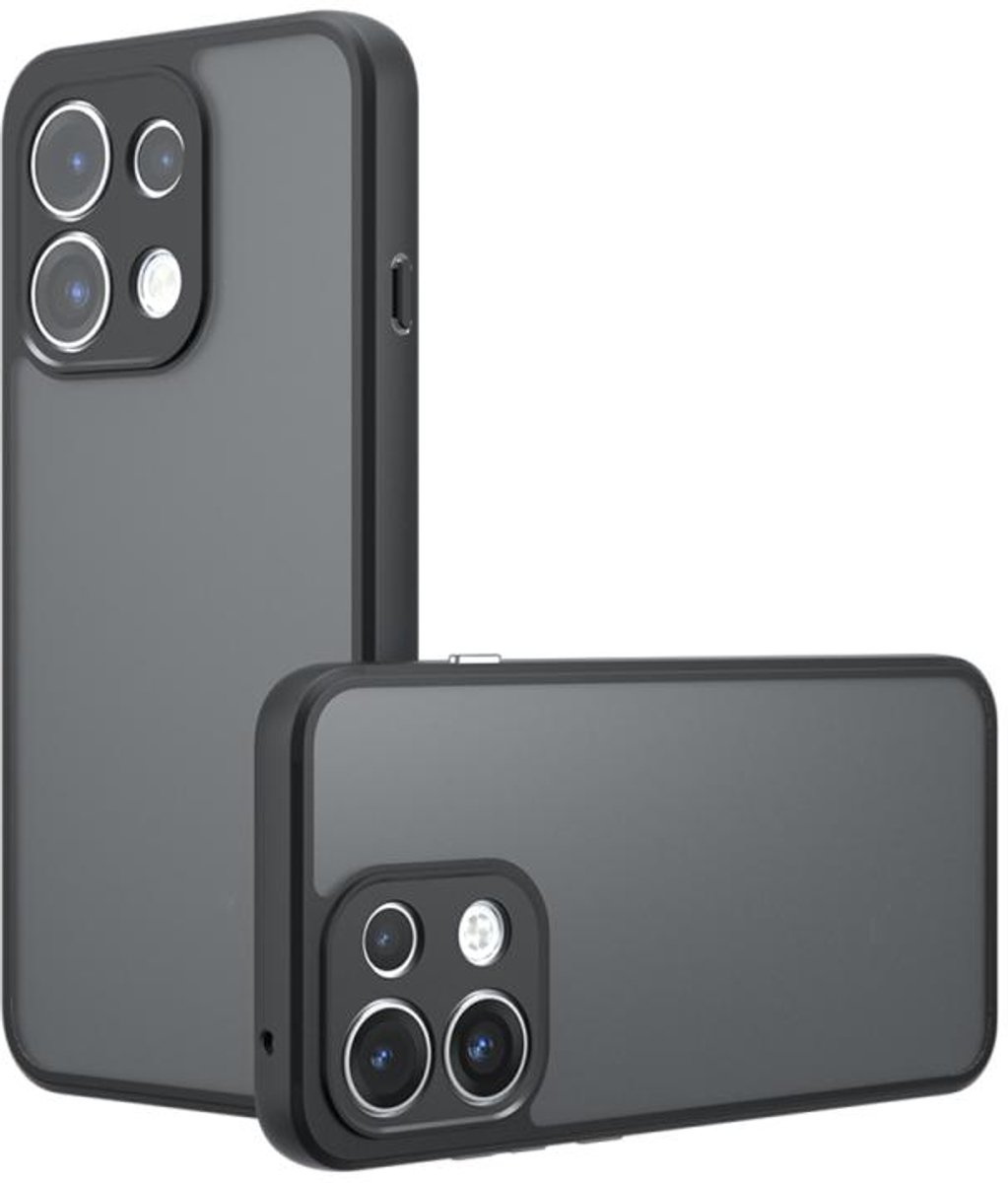 Telestore - Telefoonhoesje geschikt voor de OPPO Reno16 F / Reno16 FS - zwart - Armor hybrid TPU hoesje - Hard siliconen - back case - Reno 16 F / FS