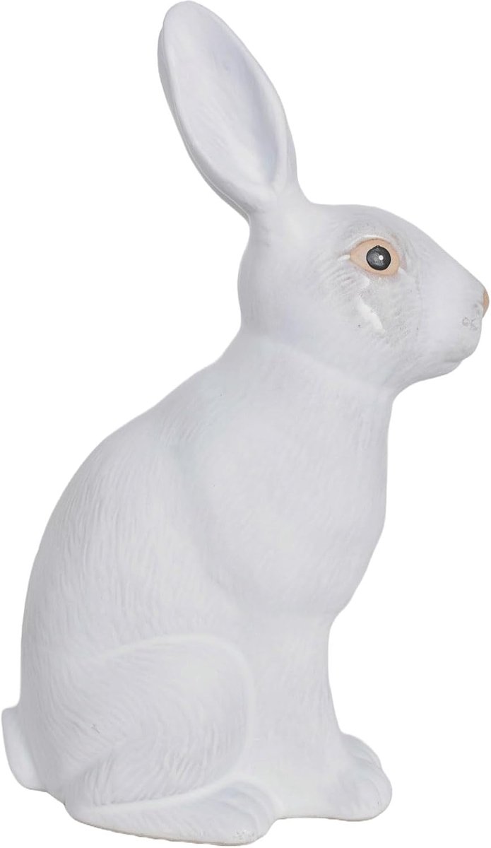 Hare figure ceramic Easter bunny rabbit white country house style figure Easter lup125 Palazzo Exclusive - ShopVlot