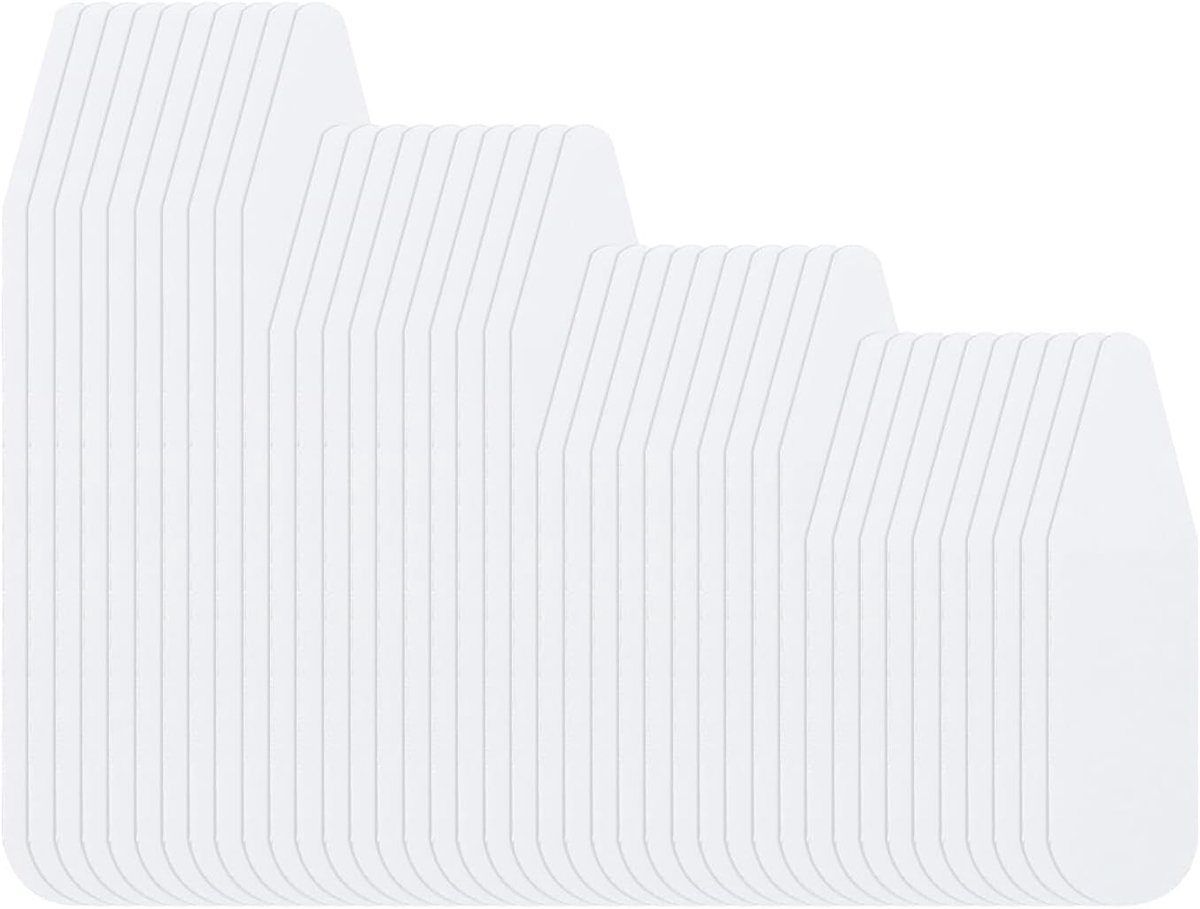 40 Pieces Shirt Collar Corner Inserts, Collar Anti-Wrinkle Tools, Shirt Accessories, Shirt Collar Support (White). - ShopVlot