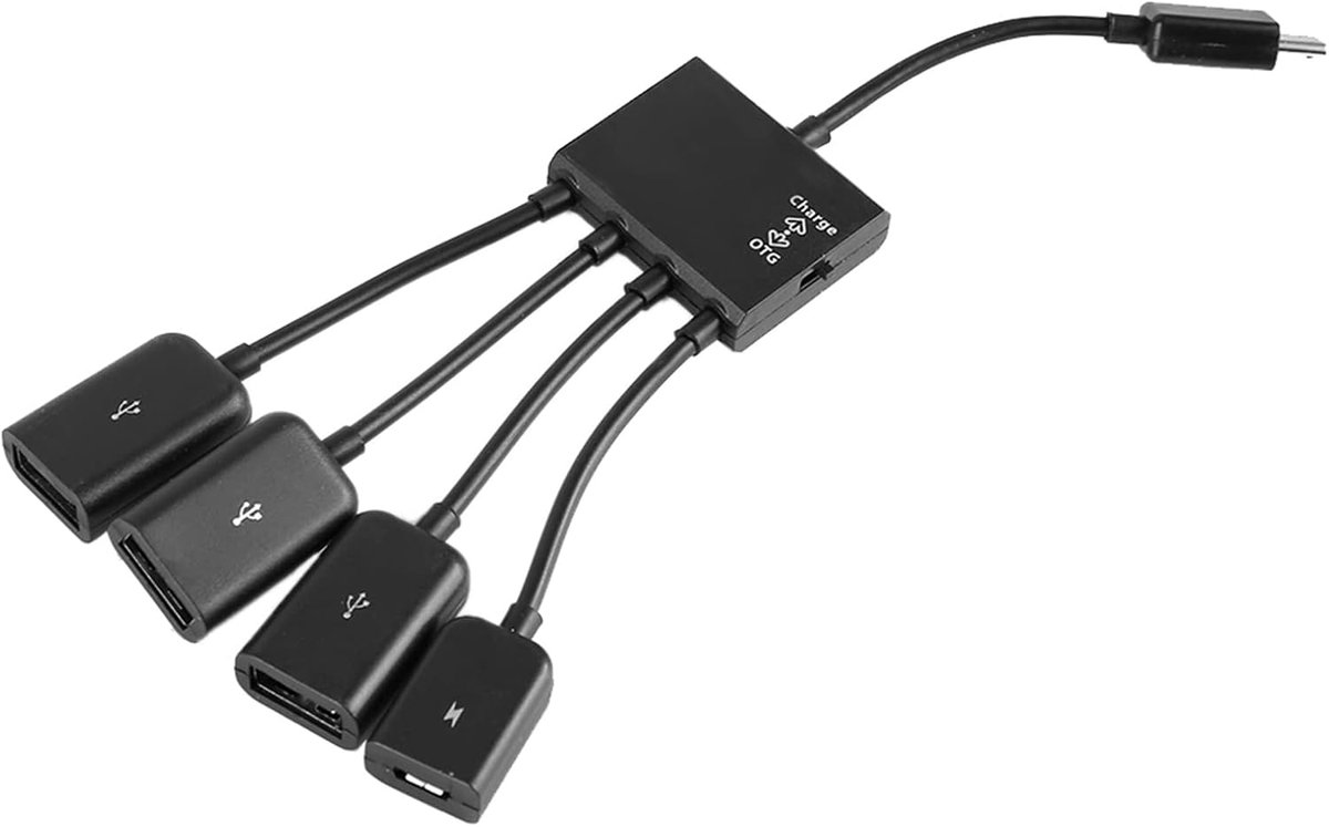 Micro USB Host Cable Micro USB Male to 2X Type A Dual USB Female OTG Adapter Converter Hub Power Charging Host Cable - ShopVlot