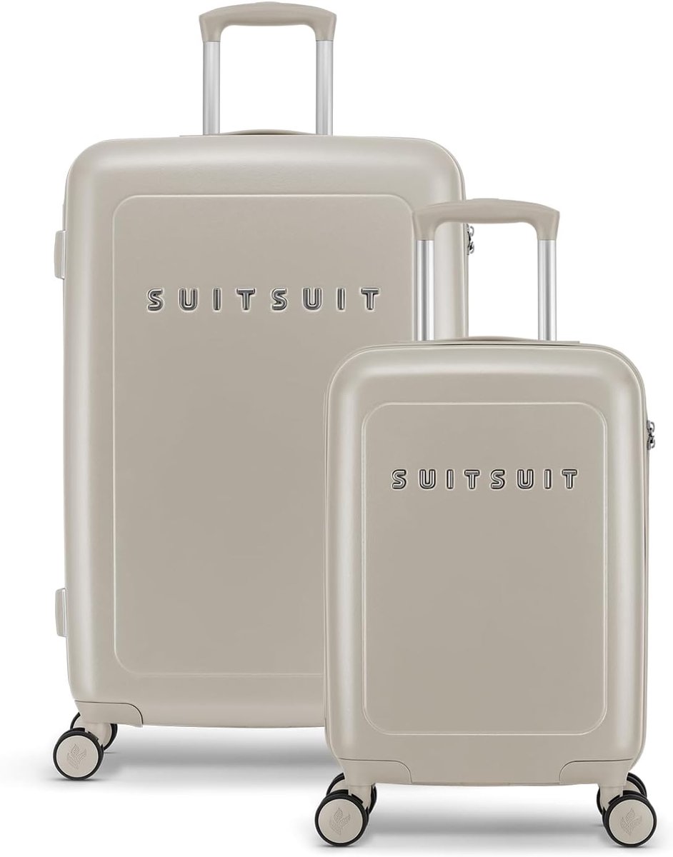 Koffer set - Lichtgewicht handbagage en grote reiskoffer - Hardcase met 4 wielen - Veilig TSA-combinatieslot - ShopVlot