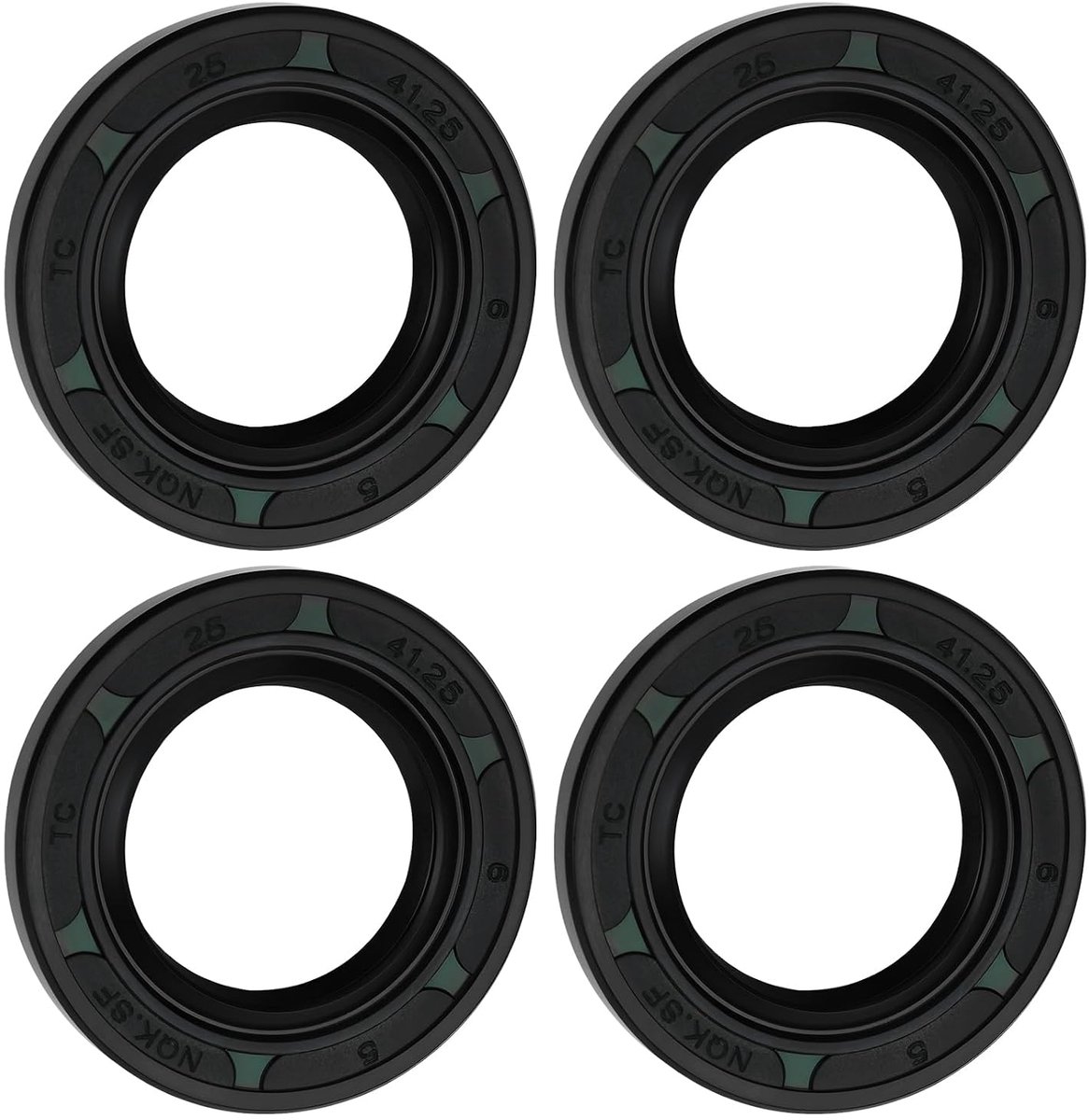 Oliekeerring grasmaaier 25x41.2mm - Rubber - Hoge slijtvastheid - Voorkomt olielekkage - ShopVlot