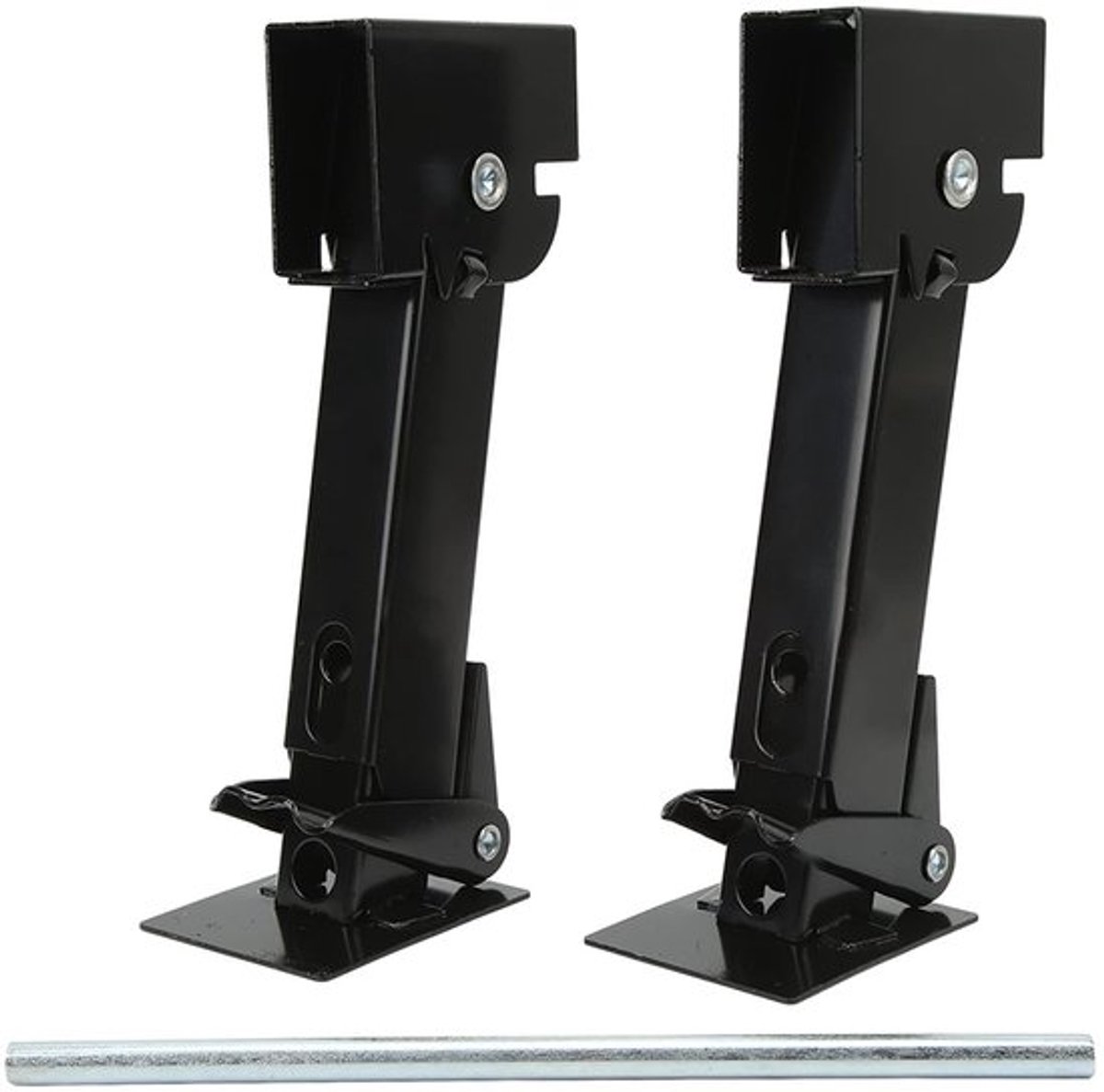 Stabilizer Jack 1000 Lbs Capaciteit - Telescopische Beugel - 2 Stuks - Handvat - Hoogwaardige Kwaliteit - Geschikt voor RV - Aanhangerkrik