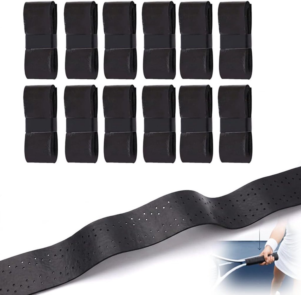 Gripband tennisracket 10 stuks - antislip - absorberend - optimale grip - ShopVlot