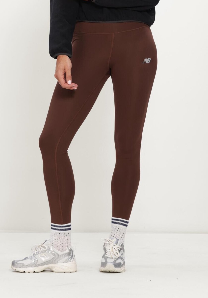 New Balance Nb Harmony High Rise Legging 2 Broeken Dames - Bruin - Maat L