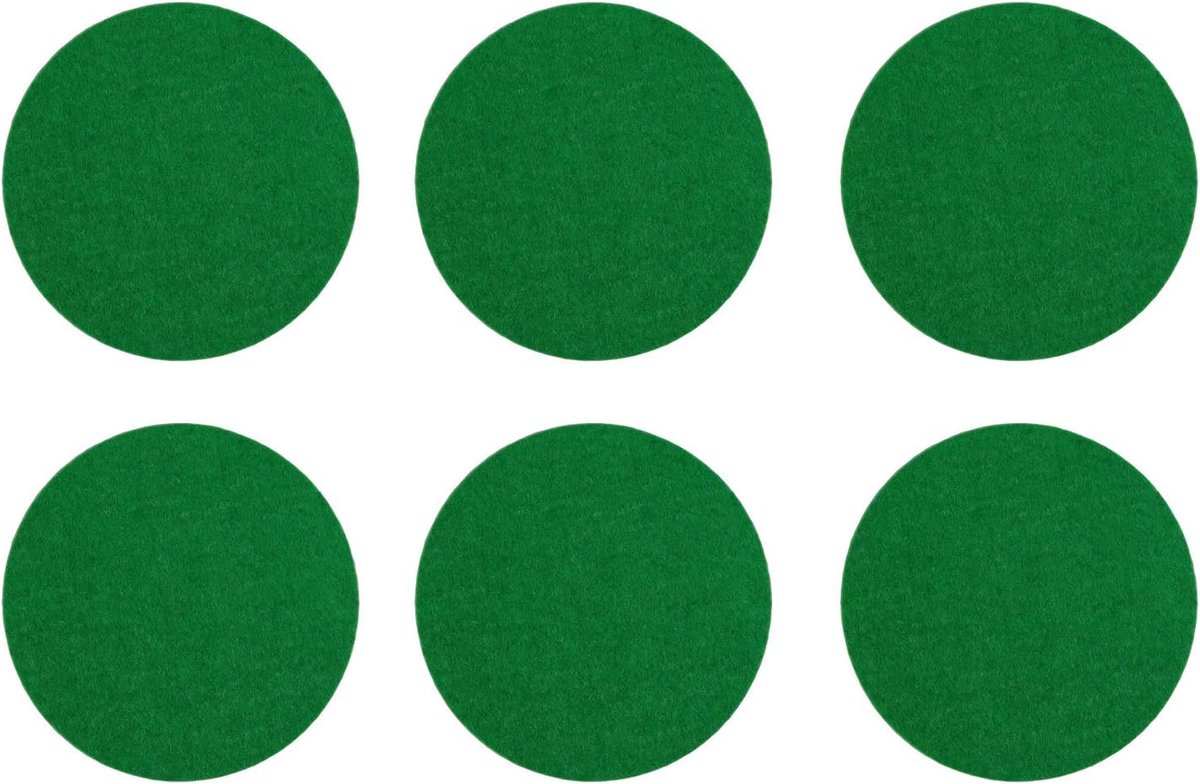 Air Hockey Hammer Felt Pads, Self Adhesive Air Hockey Hammer Felt Pads, Green (74mm) - ShopVlot