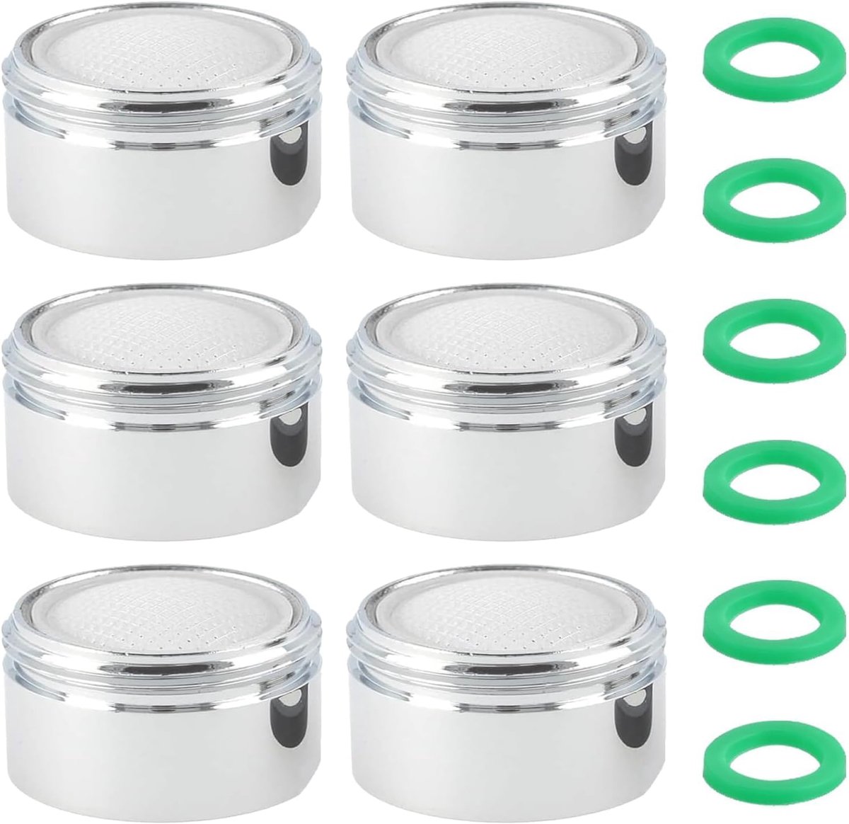 6-Pack M24 External Threaded Foam Faucet With Water Filter Faucet Stainless Steel Anti-lime Water Saving, For End - ShopVlot