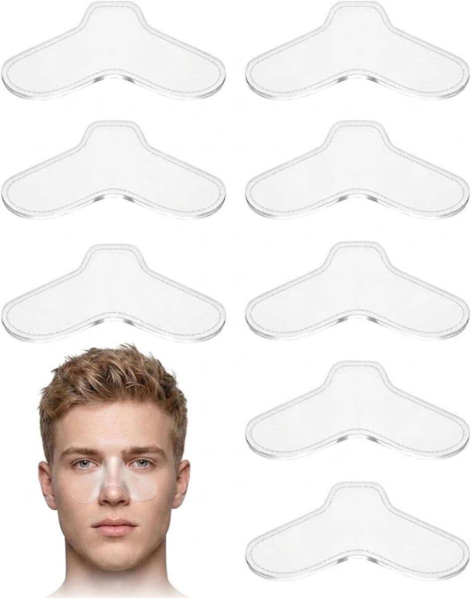 Neuspads voor CPAP-maskers, 8 stuks, voor CPAP-gel-neuspads, comfortabele neus-gelpads, beschermt je neus en - ShopVlot