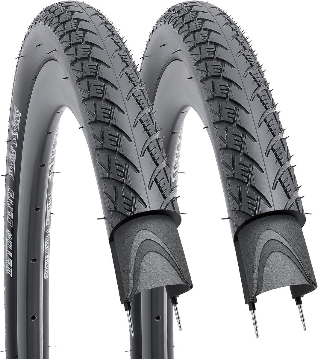 YunSCM 2 stuks lichtlopende 60TPI 28/700C fietsbanden 700X35C mantel 37-622 opvouwbaar compatibel 28 inch fietsbanden - ShopVlot
