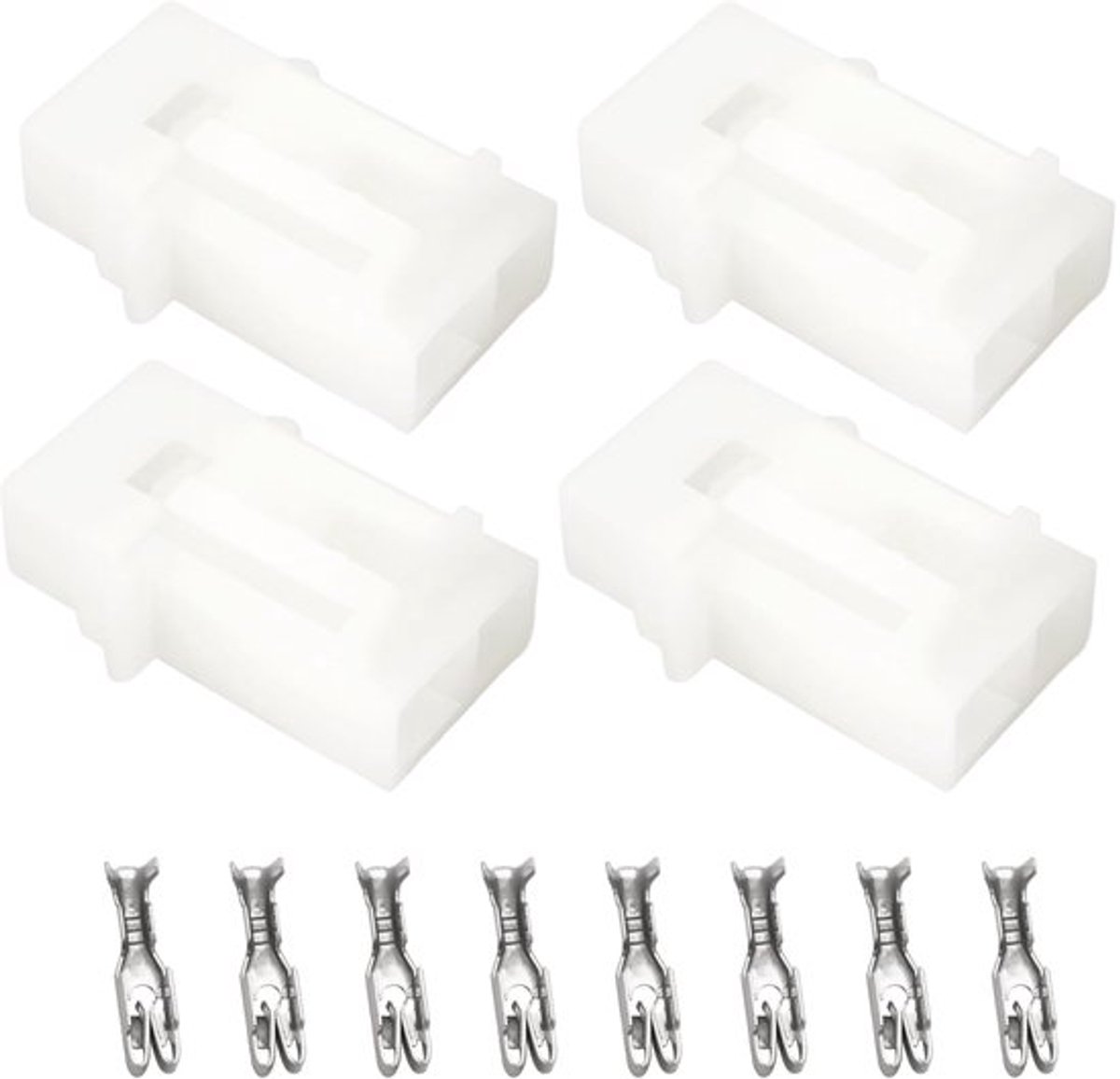 4 sets auto inline mini blade zekeringhouder inline zekeringhouder met blade type zekering aansluitingen geschikt voor de meeste auto's boten campers