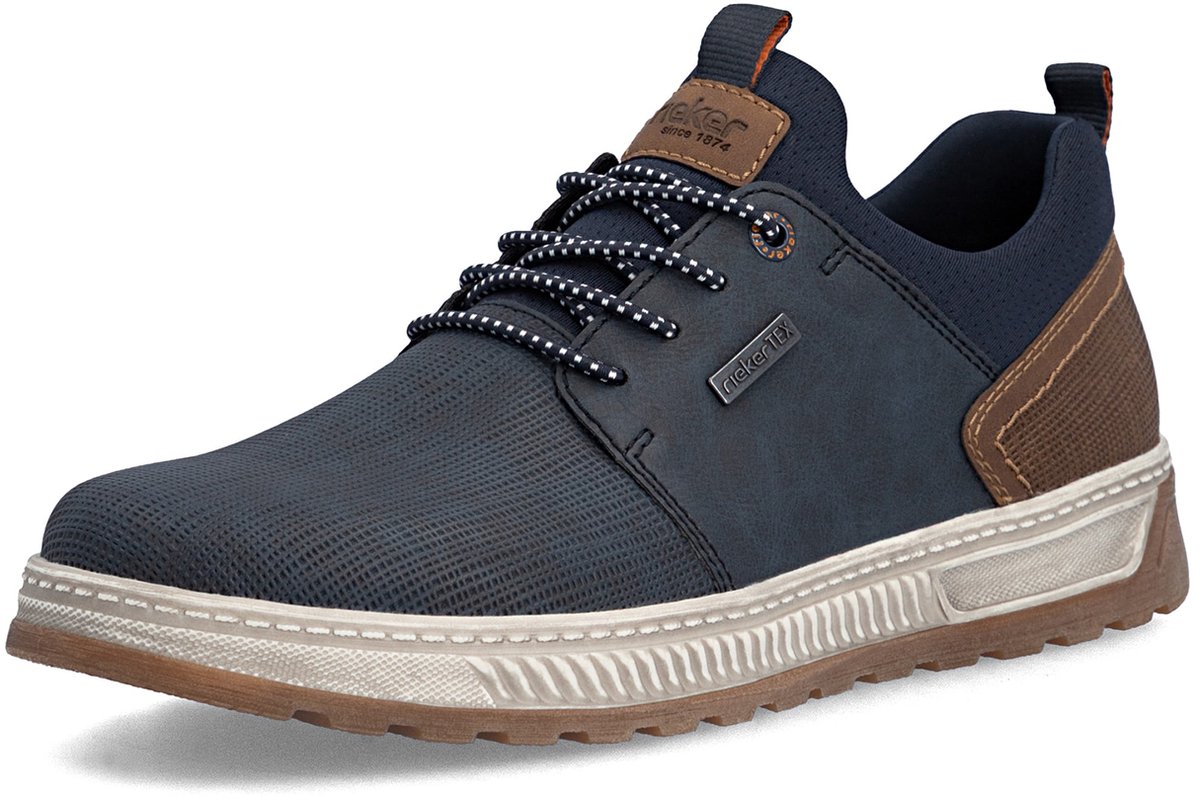 Rieker Heren Slipper Extra Wijd H Elastiek RiekerTEX 37050-15 Blue