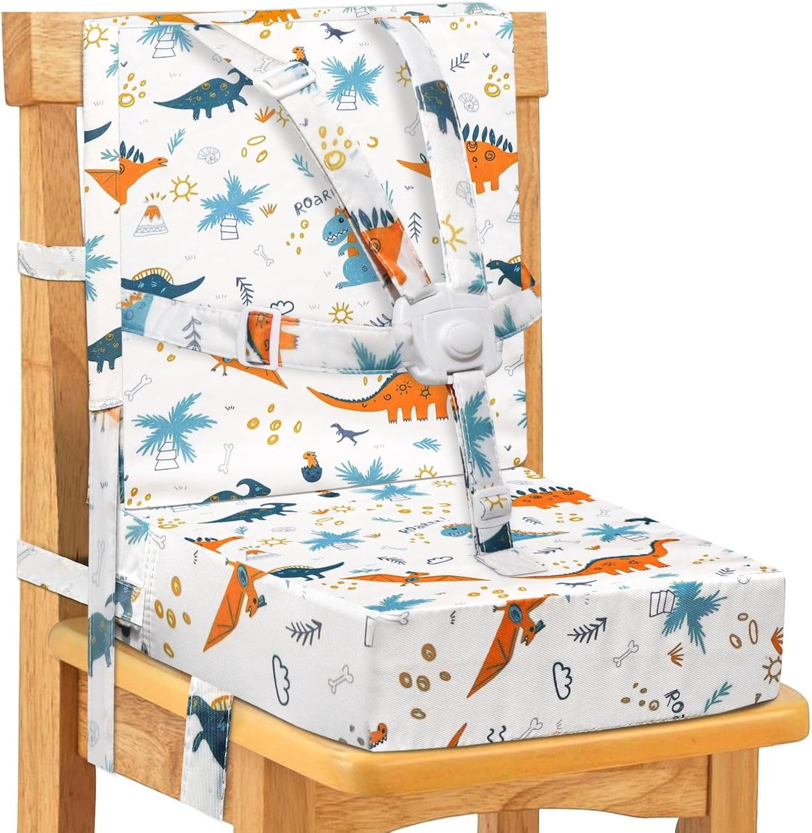 SnelShoppen - Zitverhoging Kinderstoel met 5-Punts Gordel - Veilige Kinderbooster Zitting - 2 Stuks - Eenvoudig Schoon te Maken - Verstelbare Antislip