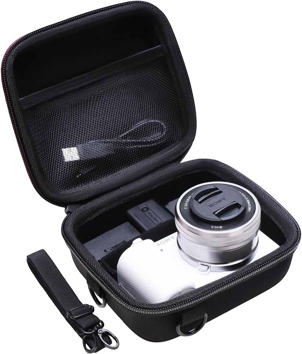 SnelShoppen - Tas voor Mirrorless Camera's met Verwijderbare Scheidingswanden - Geschikt voor Sony Alpha 6700/6400/6100/ZV-1/ZV-1 II/ZV-E10/ZV-E10 II/