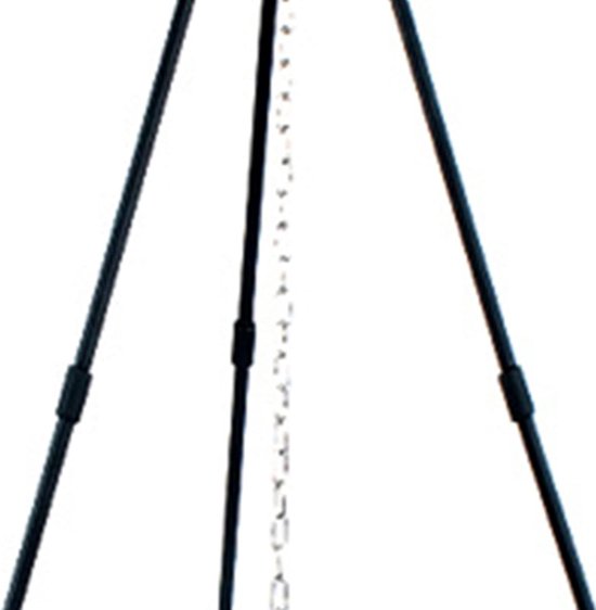 SnelShoppen - Vouwbare Campfire Kook Tripod - Aluminium Legering Tripod Camping Accessoires met Ketting en Draagtas - Ideaal voor Buiten Camping (Zwar van Snelshoppen — afbeelding 3