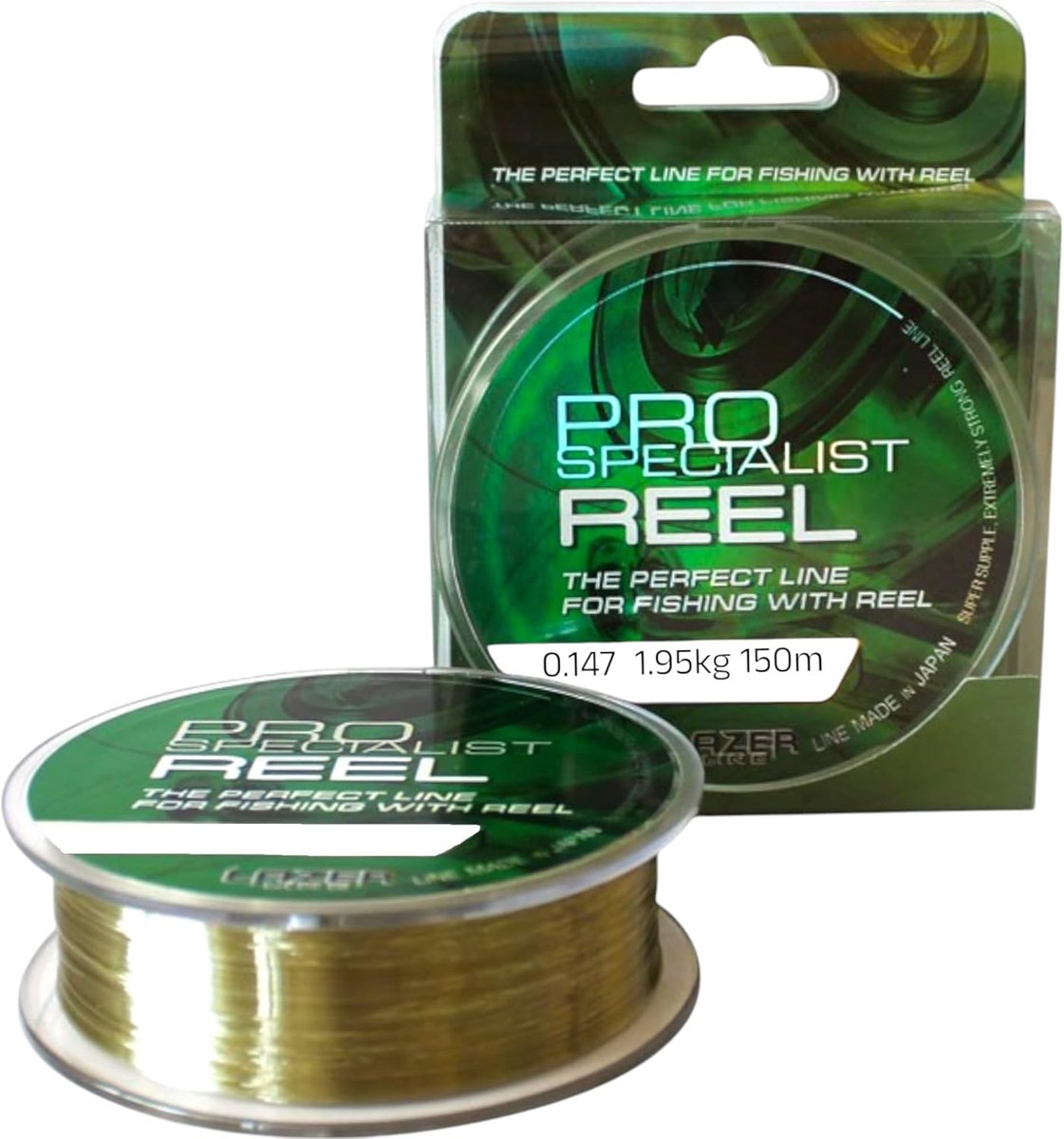 SnelShoppen - Monofil Fishing Line 150 m - 0.15 mm Diameter - 1.95 kg Test - Koper Rood Bruin Vissnoer voor Snoek, Zander, Forel, Karper - Nylon Draad