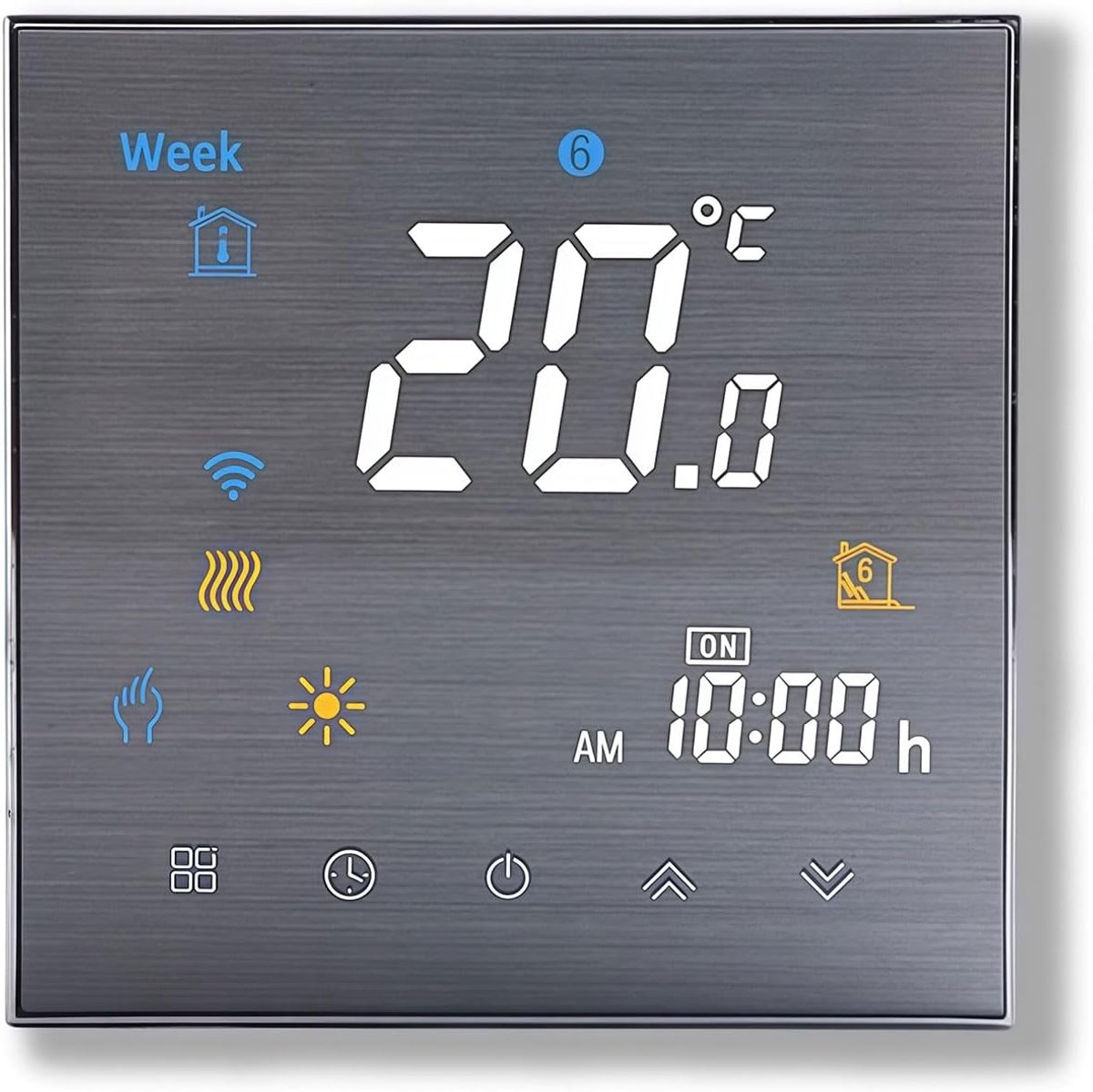 SnelShoppen - 3000 Series Wi-Fi Thermostaat - Programmeerbare Touchscreen Thermostaat voor Verwarming en Airconditioning - Mobiele Besturing, Compatib