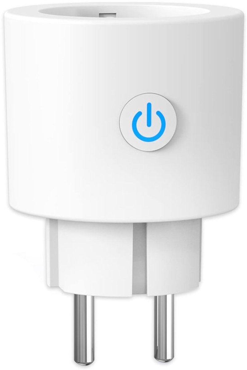 Slimme stekker 16A, 3680W met energiemeter, geschikt voor Alexa/Google Home, spraakbediening, App Tuya/Smart Life, WiFi 2,4 GHz, geen bridge nodig, 1 stuk