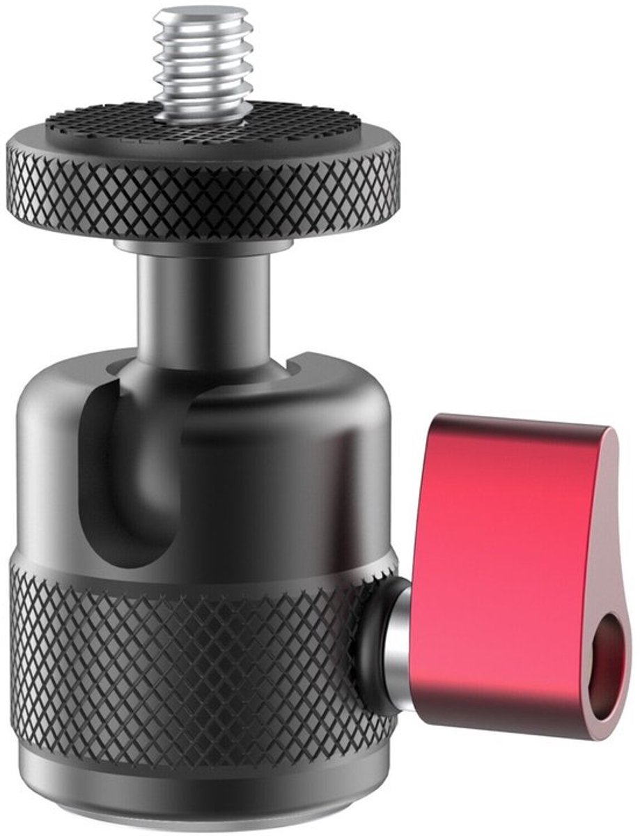 Geschikt voor 1/4" Schroef Draaibare Kogelkop Aluminium Statiefbevestiging Geschikt voor GoPro DSLR-lamp